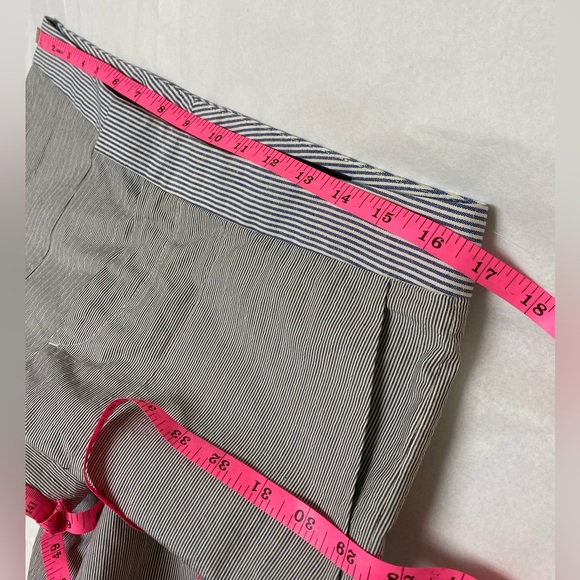 RAG & BONE MID RISE SEERSUCKER STRIPED CROPPED PANTS - Picture 4 of 6